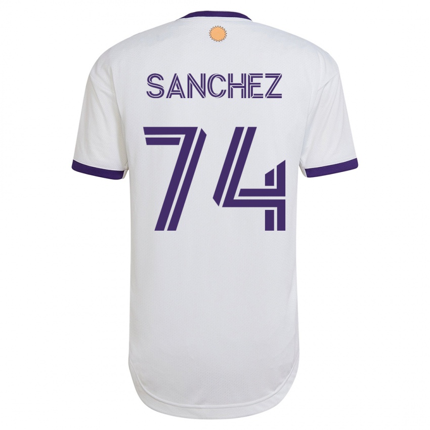 Dames Fernando Sanchez #74 Wit Uitshirt Uittenue 2023/24 T-Shirt