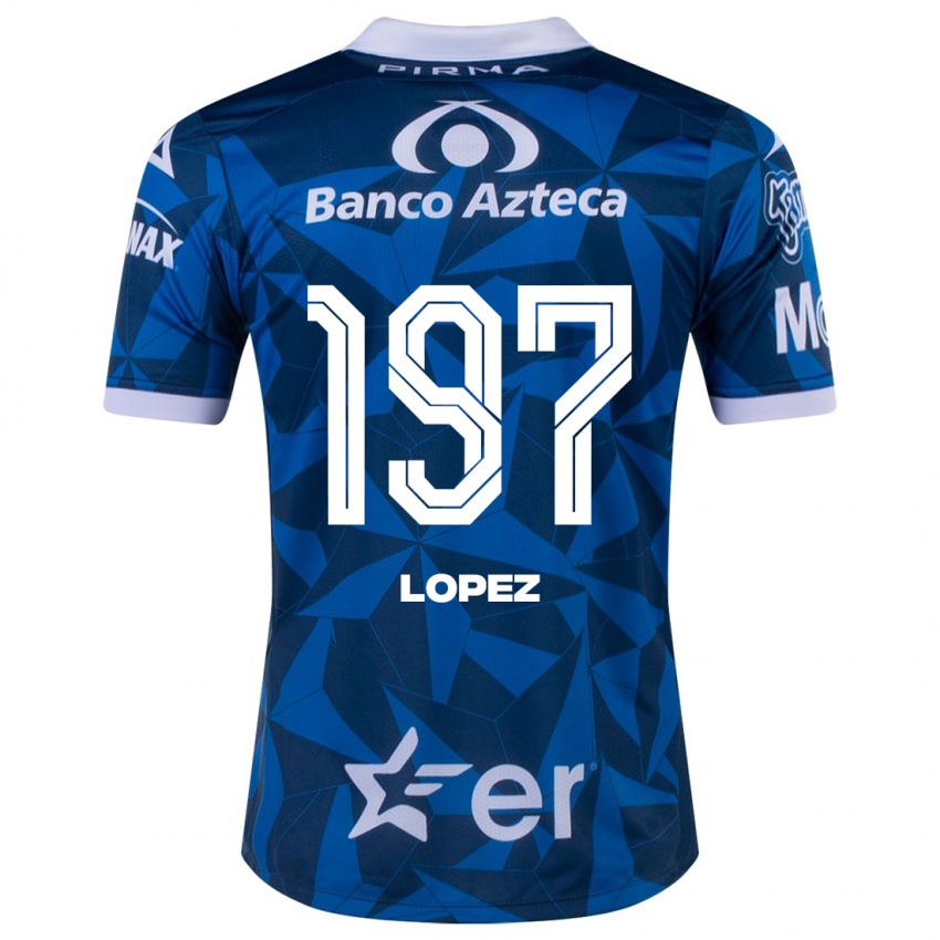 Dames Sebastián López #197 Blauw Uitshirt Uittenue 2023/24 T-Shirt