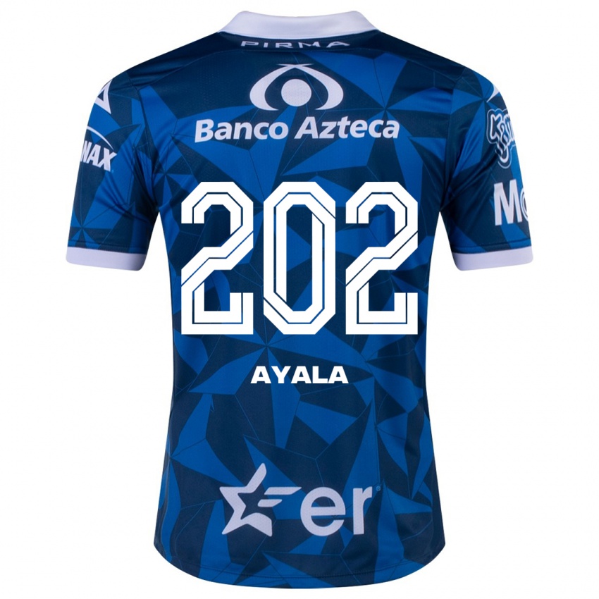 Dames Diego Ayala #202 Blauw Uitshirt Uittenue 2023/24 T-Shirt