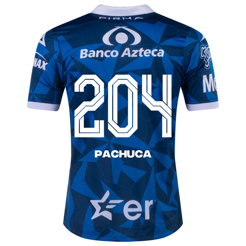 Dames José Pachuca #204 Blauw Uitshirt Uittenue 2023/24 T-Shirt