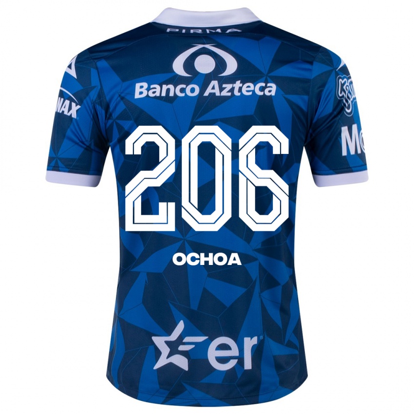 Dames Barúc Ochoa #206 Blauw Uitshirt Uittenue 2023/24 T-Shirt
