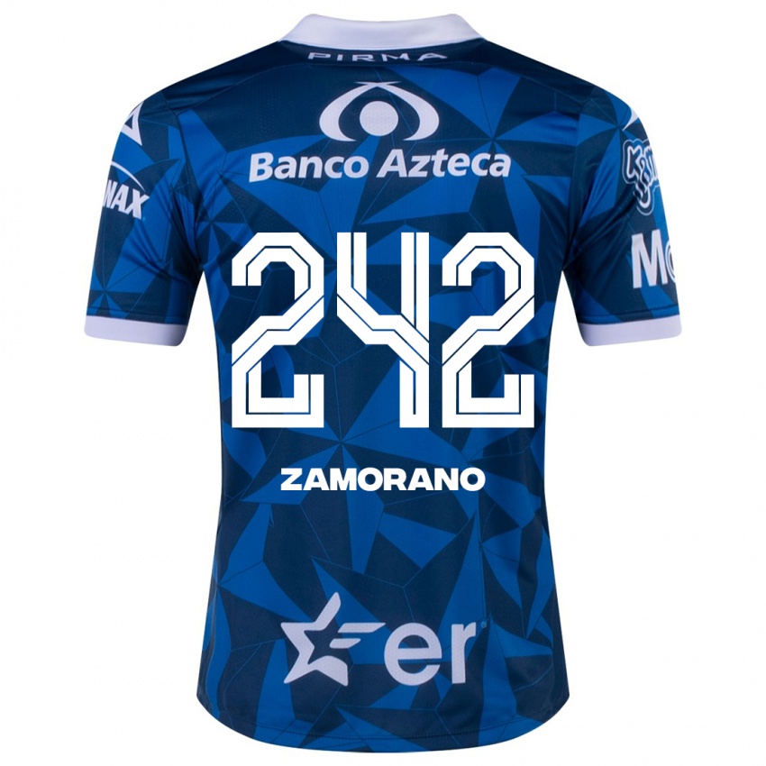 Dames Leonardo Zamorano #242 Blauw Uitshirt Uittenue 2023/24 T-Shirt