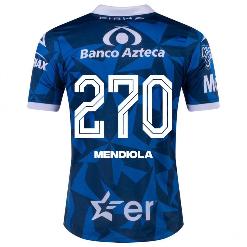 Dames Carlos Mendiola #270 Blauw Uitshirt Uittenue 2023/24 T-Shirt