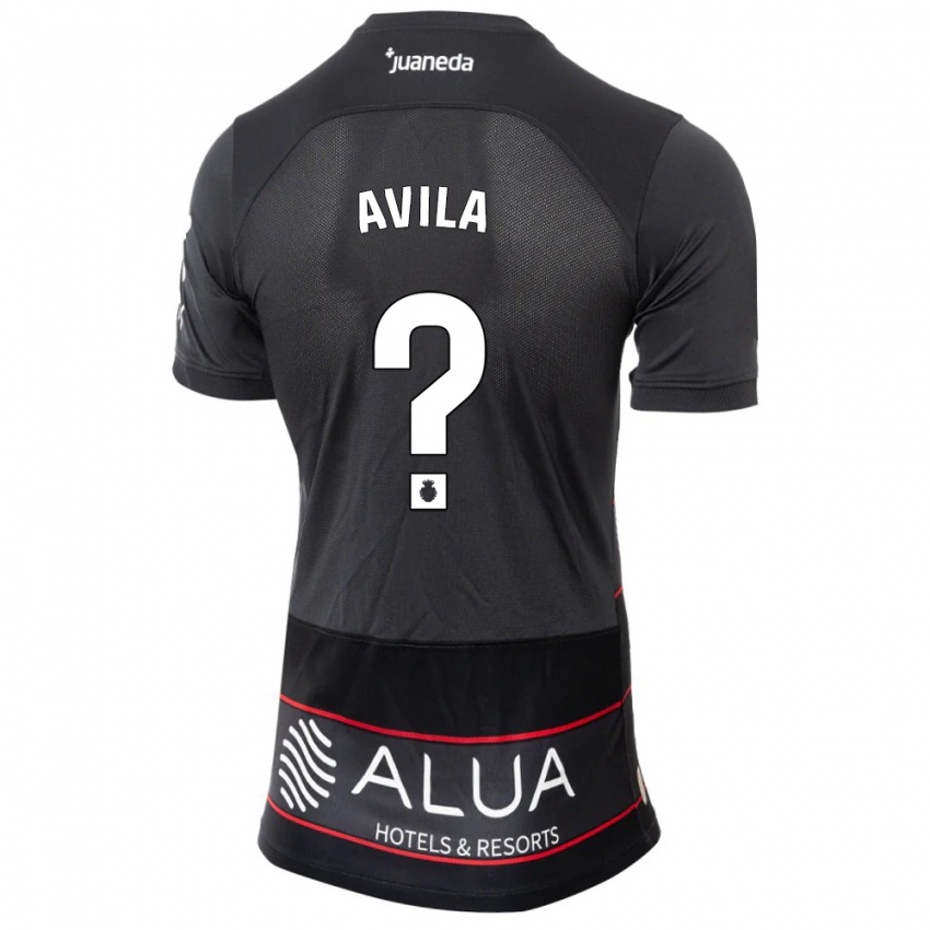 Dames Santiago Avila #0 Zwart Uitshirt Uittenue 2023/24 T-Shirt