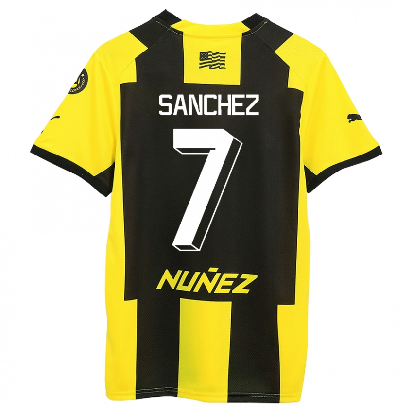 Kinderen Carlos Sánchez #7 Geel Zwart Thuisshirt Thuistenue 2023/24 T-Shirt