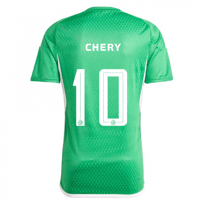 Kinderen Tjaronn Chery #10 Wit Blauw Thuisshirt Thuistenue 2023/24 T-Shirt