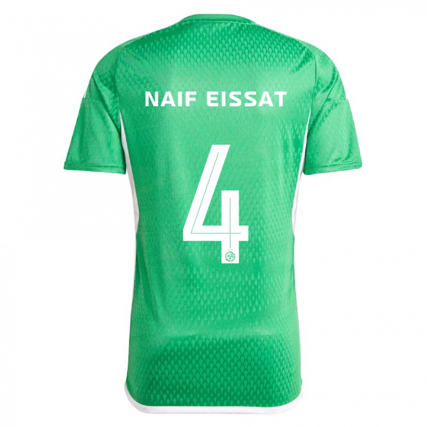 Kinderen Lisav Naif Eissat #4 Wit Blauw Thuisshirt Thuistenue 2023/24 T-Shirt