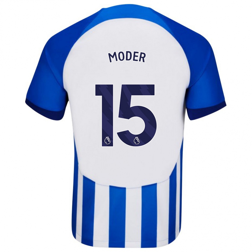 Kinderen Jakub Moder #15 Blauw Thuisshirt Thuistenue 2023/24 T-Shirt