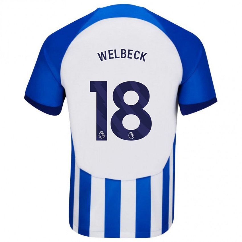 Kinderen Danny Welbeck #18 Blauw Thuisshirt Thuistenue 2023/24 T-Shirt