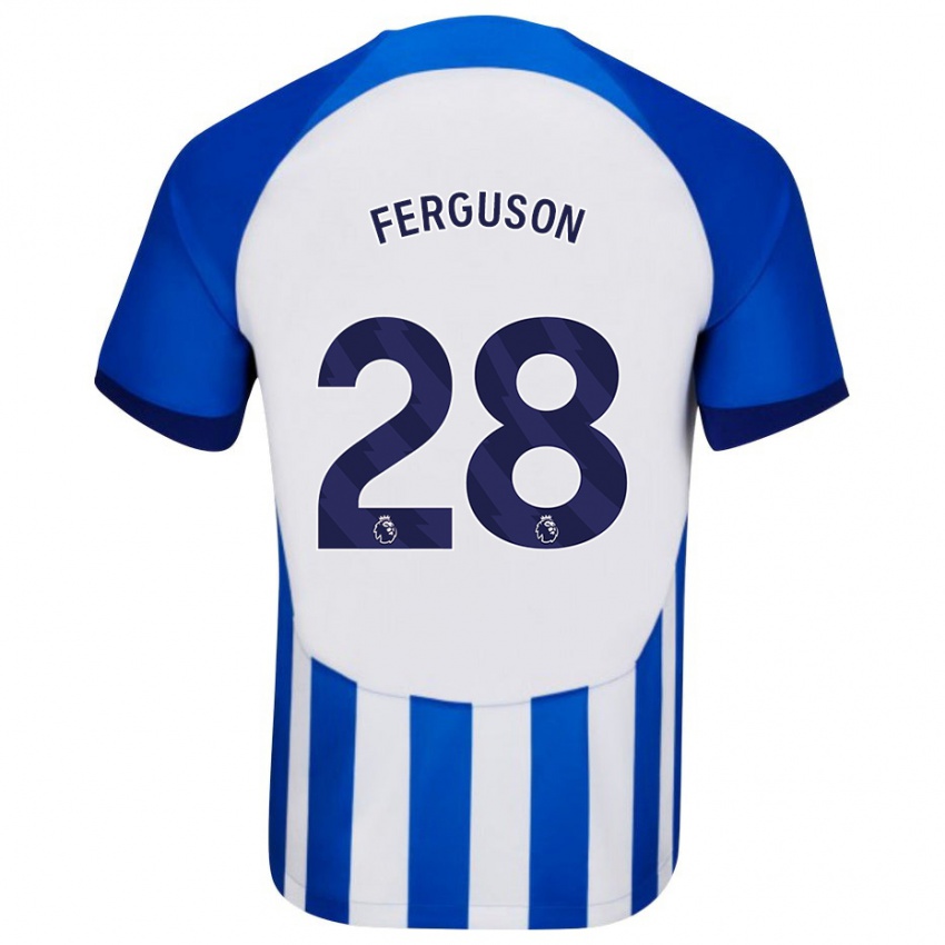 Kinderen Evan Ferguson #28 Blauw Thuisshirt Thuistenue 2023/24 T-Shirt