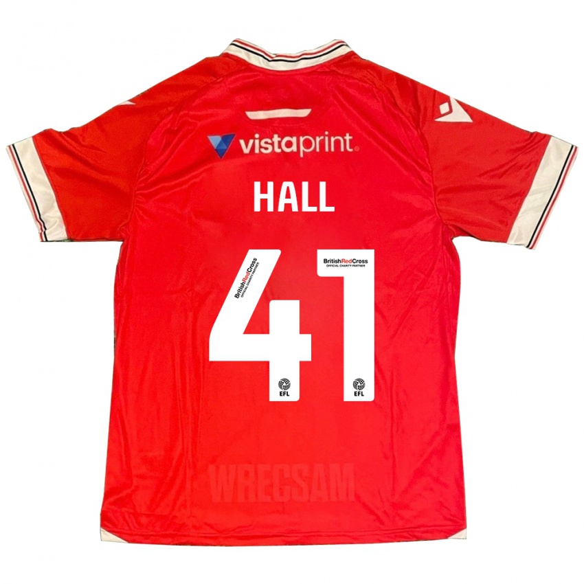 Kinderen Liam Hall #41 Rood Thuisshirt Thuistenue 2023/24 T-Shirt