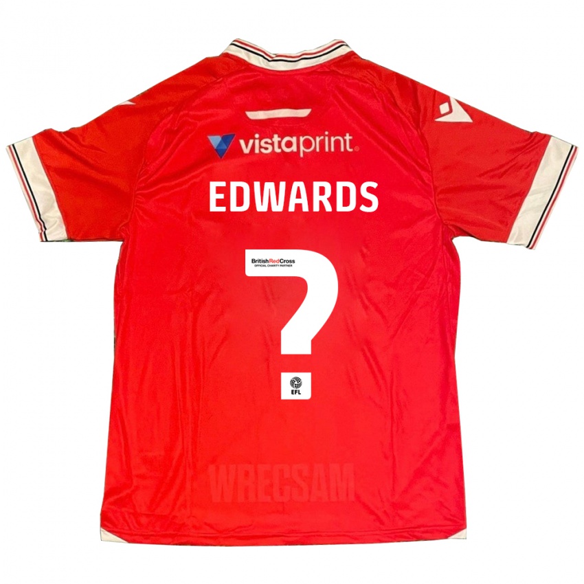 Kinderen Callum Edwards #0 Rood Thuisshirt Thuistenue 2023/24 T-Shirt