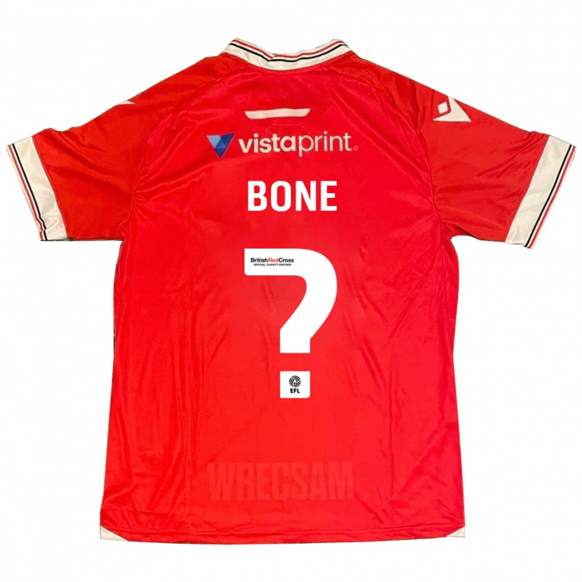 Kinderen Kai Bone #0 Rood Thuisshirt Thuistenue 2023/24 T-Shirt