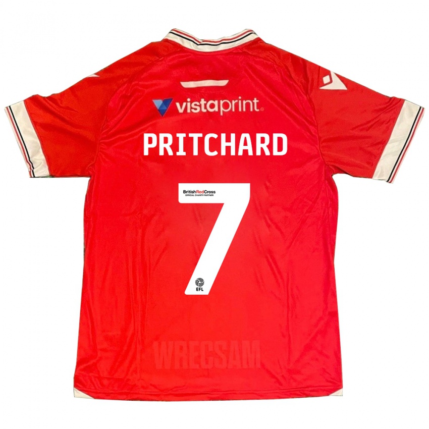 Kinderen Rebecca Pritchard #7 Rood Thuisshirt Thuistenue 2023/24 T-Shirt