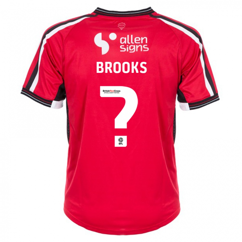 Kinderen Billy Brooks #0 Rood Thuisshirt Thuistenue 2023/24 T-Shirt
