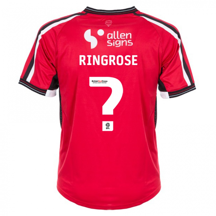 Kinderen Abi Ringrose #0 Rood Thuisshirt Thuistenue 2023/24 T-Shirt