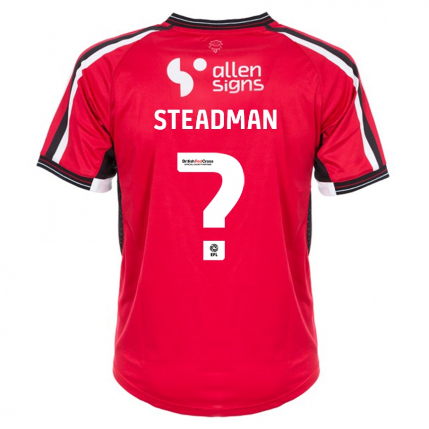Kinderen Jodie Steadman #0 Rood Thuisshirt Thuistenue 2023/24 T-Shirt