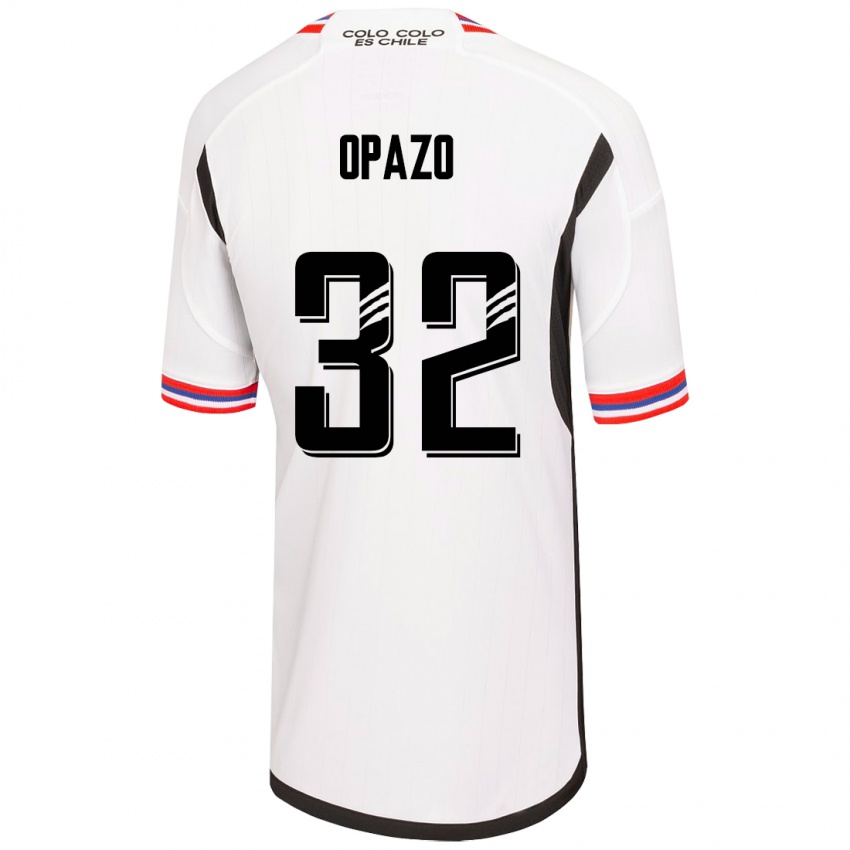Kinderen Óscar Opazo #32 Wit Thuisshirt Thuistenue 2023/24 T-Shirt