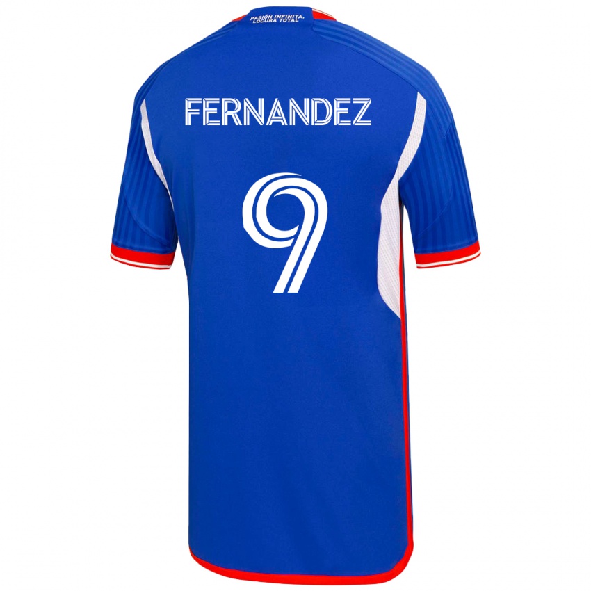 Kinderen Leandro Fernández #9 Blauw Thuisshirt Thuistenue 2023/24 T-Shirt