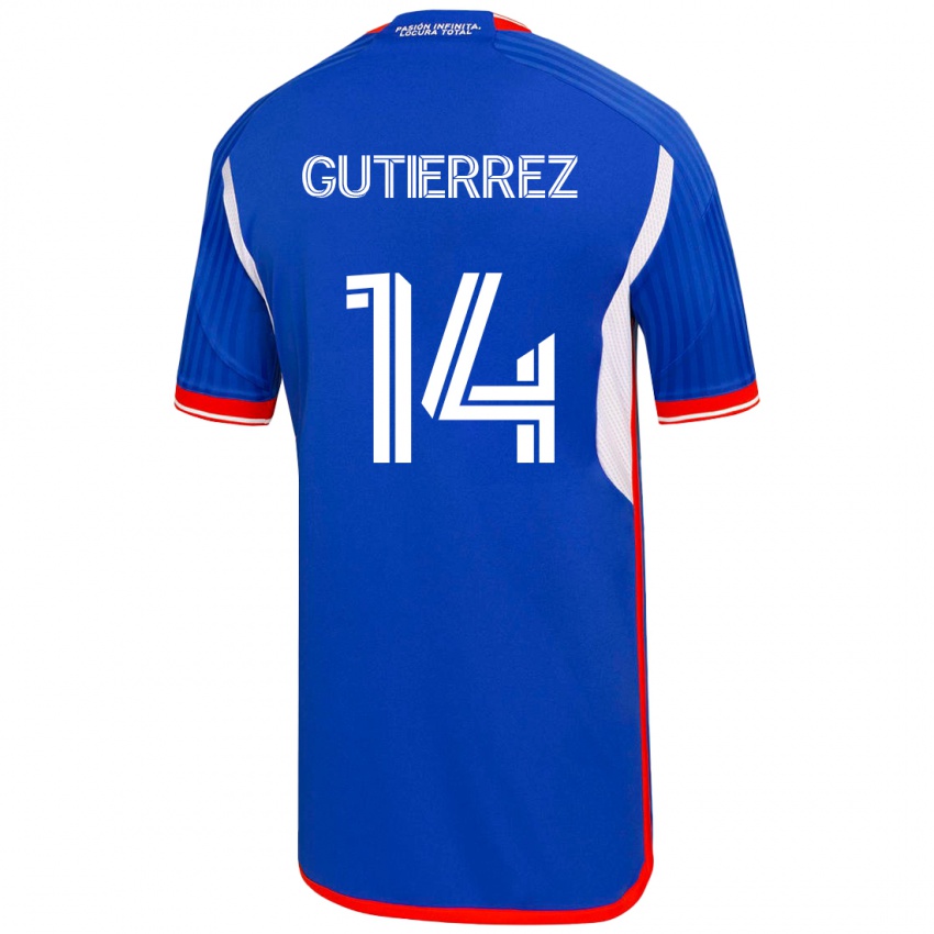 Kinderen Ana Gutiérrez #14 Blauw Thuisshirt Thuistenue 2023/24 T-Shirt