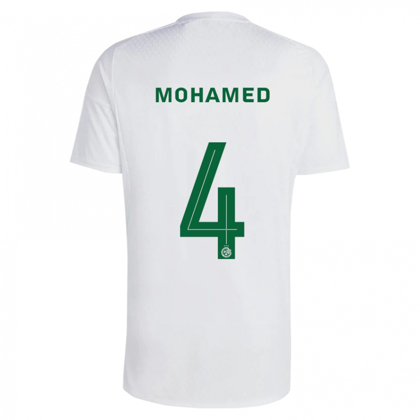 Kinderen Ali Mohamed #4 Groen Blauw Uitshirt Uittenue 2023/24 T-Shirt