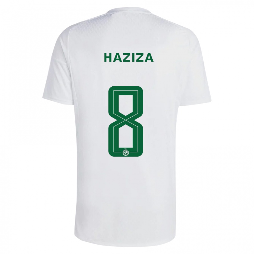 Kinderen Dolev Haziza #8 Groen Blauw Uitshirt Uittenue 2023/24 T-Shirt