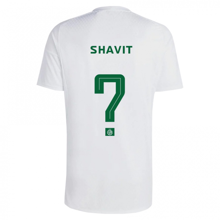 Kinderen Noam Shavit #0 Groen Blauw Uitshirt Uittenue 2023/24 T-Shirt