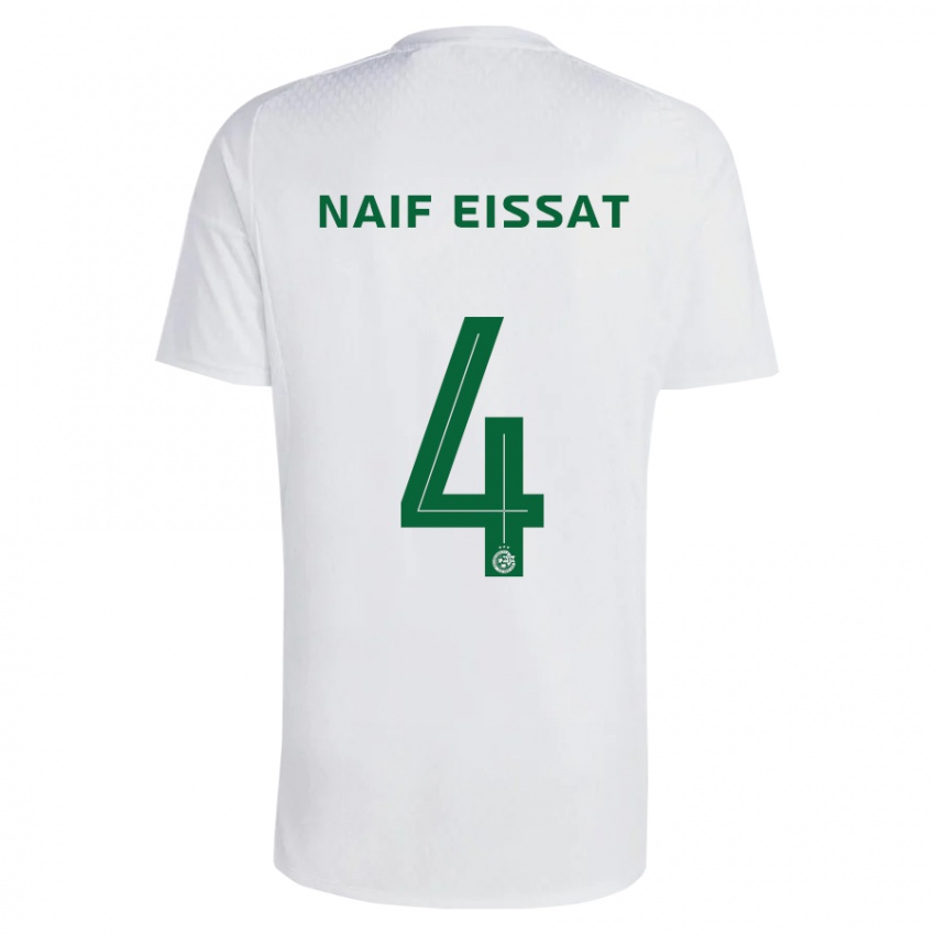 Kinderen Lisav Naif Eissat #4 Groen Blauw Uitshirt Uittenue 2023/24 T-Shirt