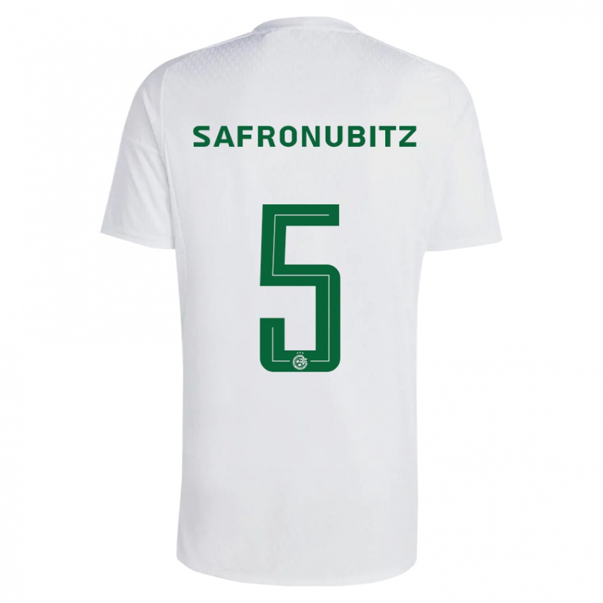 Kinderen Dan Safronubitz #5 Groen Blauw Uitshirt Uittenue 2023/24 T-Shirt