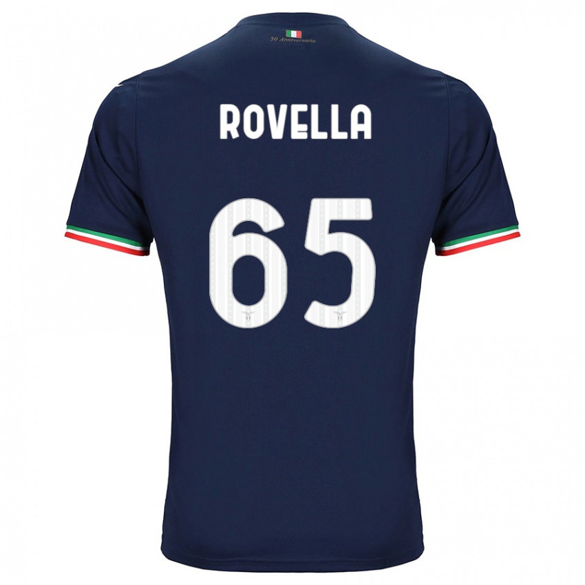 Kinderen Nicolo Rovella #65 Marine Uitshirt Uittenue 2023/24 T-Shirt