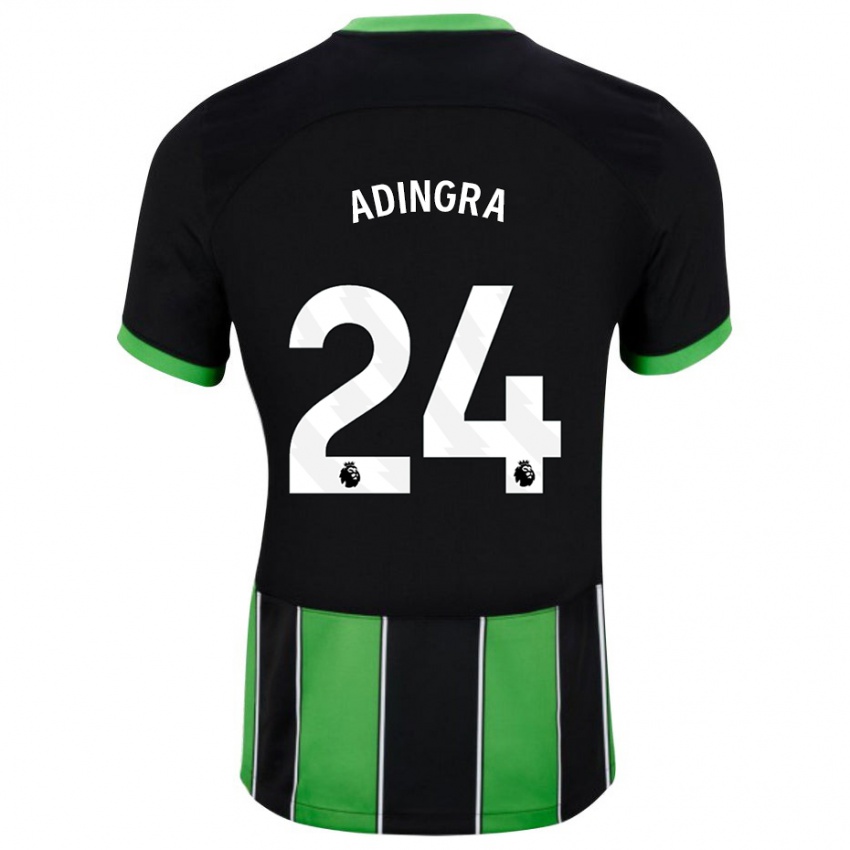 Kinderen Simon Adingra #24 Zwart Groen Uitshirt Uittenue 2023/24 T-Shirt