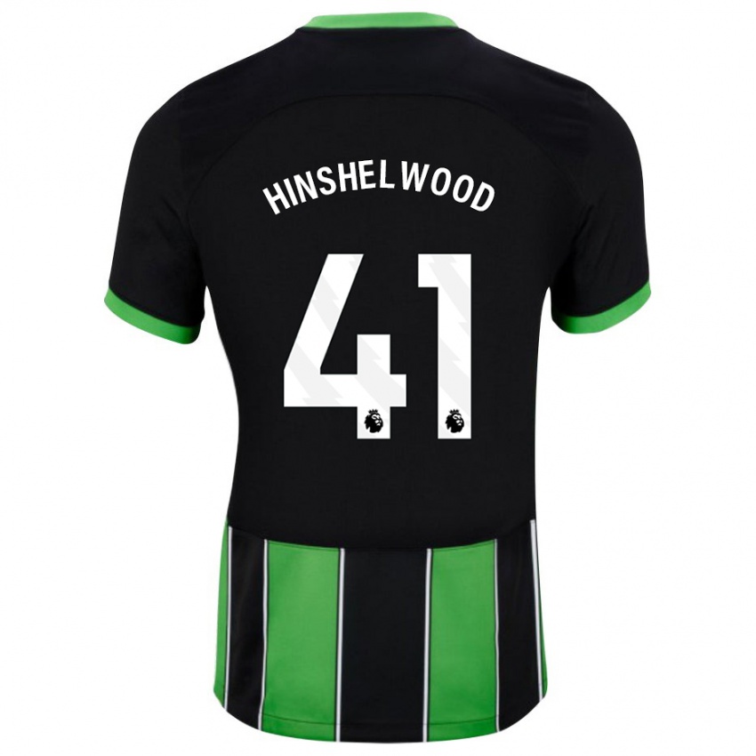 Kinderen Jack Hinshelwood #41 Zwart Groen Uitshirt Uittenue 2023/24 T-Shirt