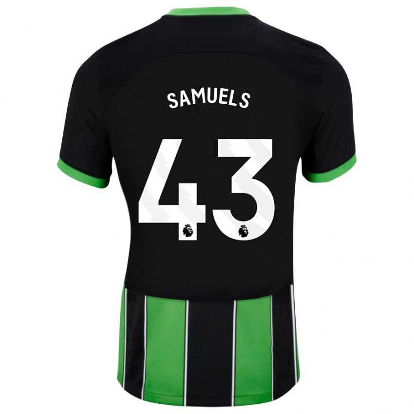 Kinderen Imari Samuels #43 Zwart Groen Uitshirt Uittenue 2023/24 T-Shirt