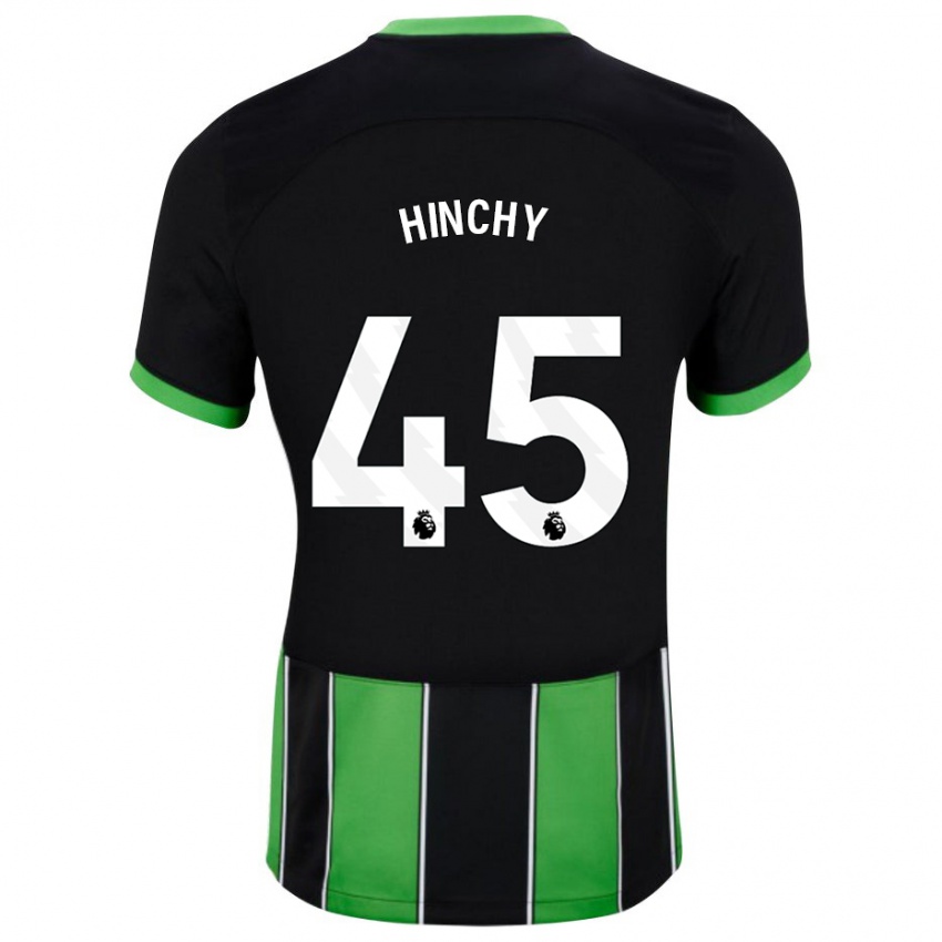 Kinderen Jack Hinchy #45 Zwart Groen Uitshirt Uittenue 2023/24 T-Shirt