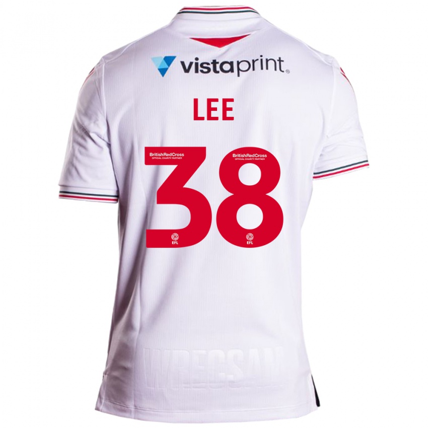 Kinderen Elliot Lee #38 Wit Uitshirt Uittenue 2023/24 T-Shirt