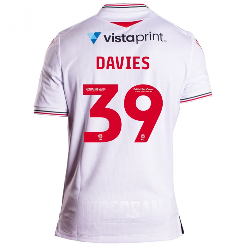 Kinderen Daniel Davies #39 Wit Uitshirt Uittenue 2023/24 T-Shirt