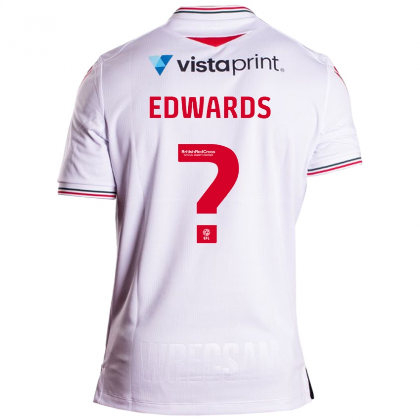 Kinderen Callum Edwards #0 Wit Uitshirt Uittenue 2023/24 T-Shirt