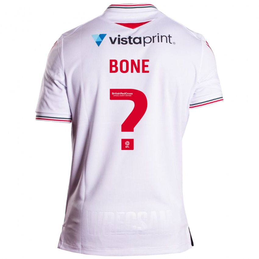Kinderen Kai Bone #0 Wit Uitshirt Uittenue 2023/24 T-Shirt