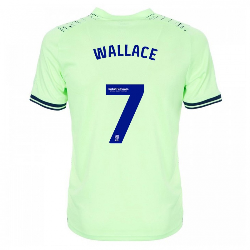 Kinderen Jed Wallace #7 Marine Uitshirt Uittenue 2023/24 T-Shirt