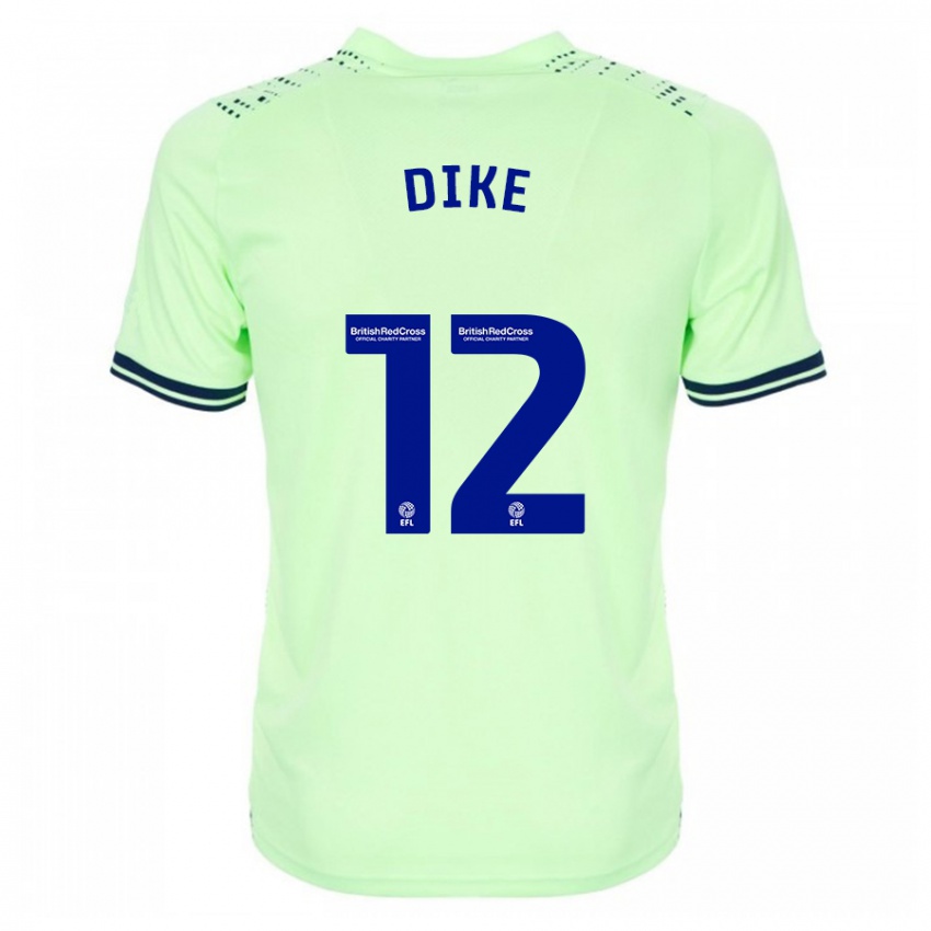 Kinderen Daryl Dike #12 Marine Uitshirt Uittenue 2023/24 T-Shirt
