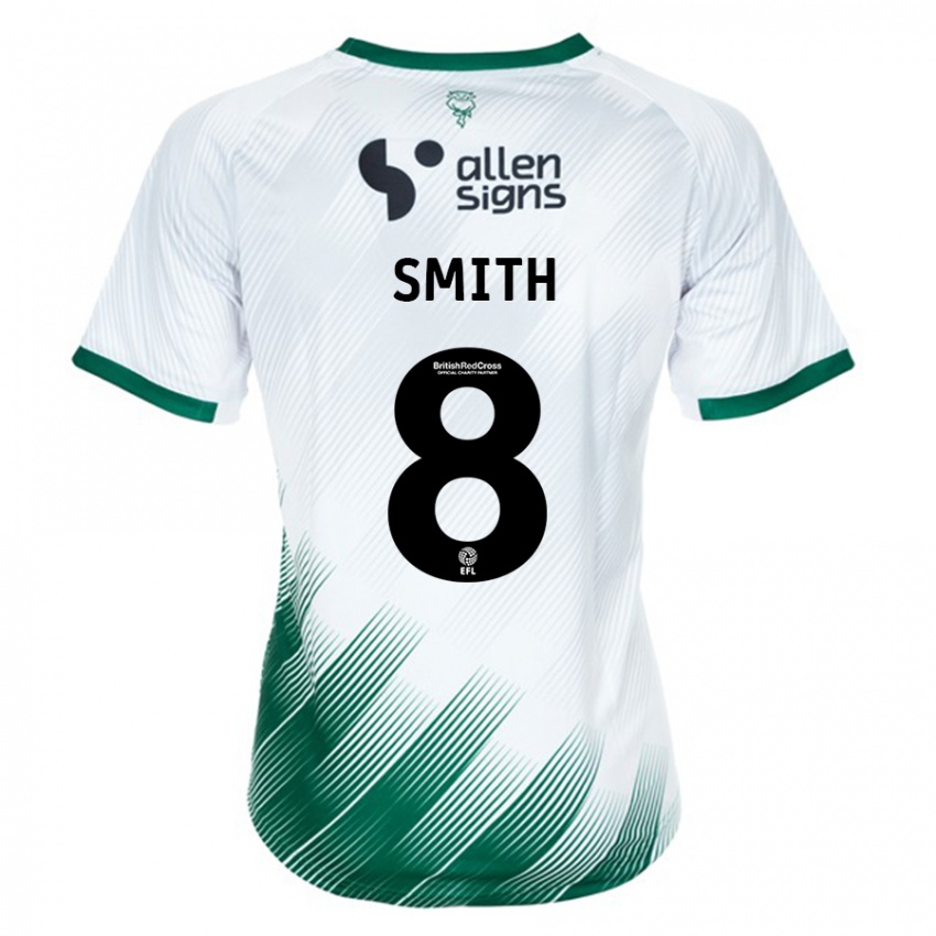 Kinderen Alistair Smith #8 Wit Uitshirt Uittenue 2023/24 T-Shirt
