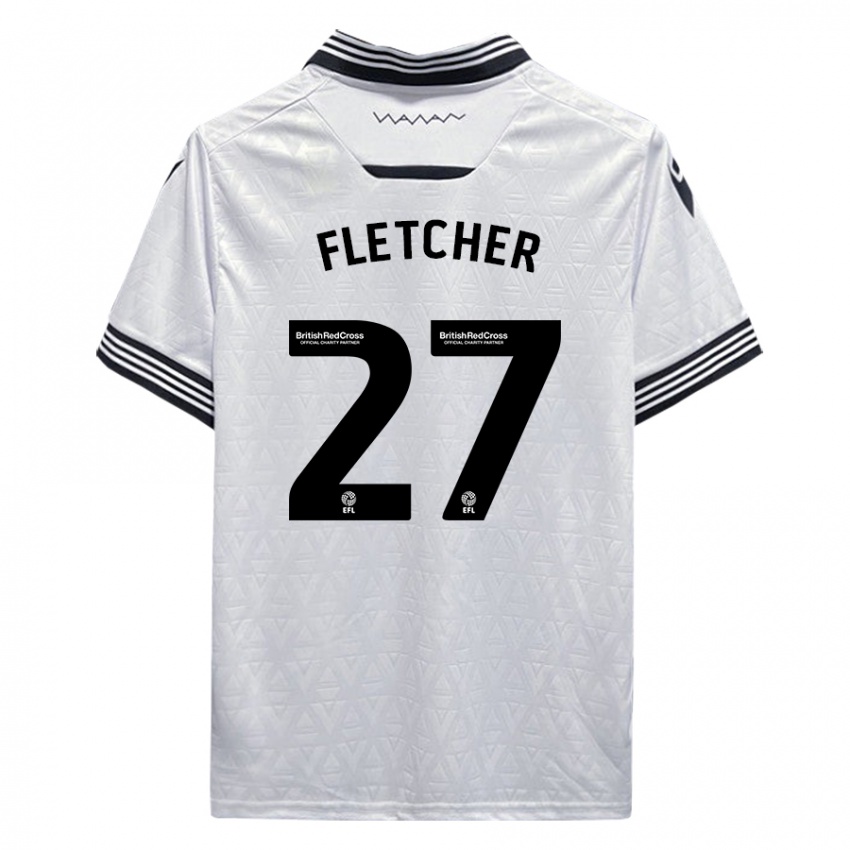 Kinderen Ashley Fletcher #27 Wit Uitshirt Uittenue 2023/24 T-Shirt