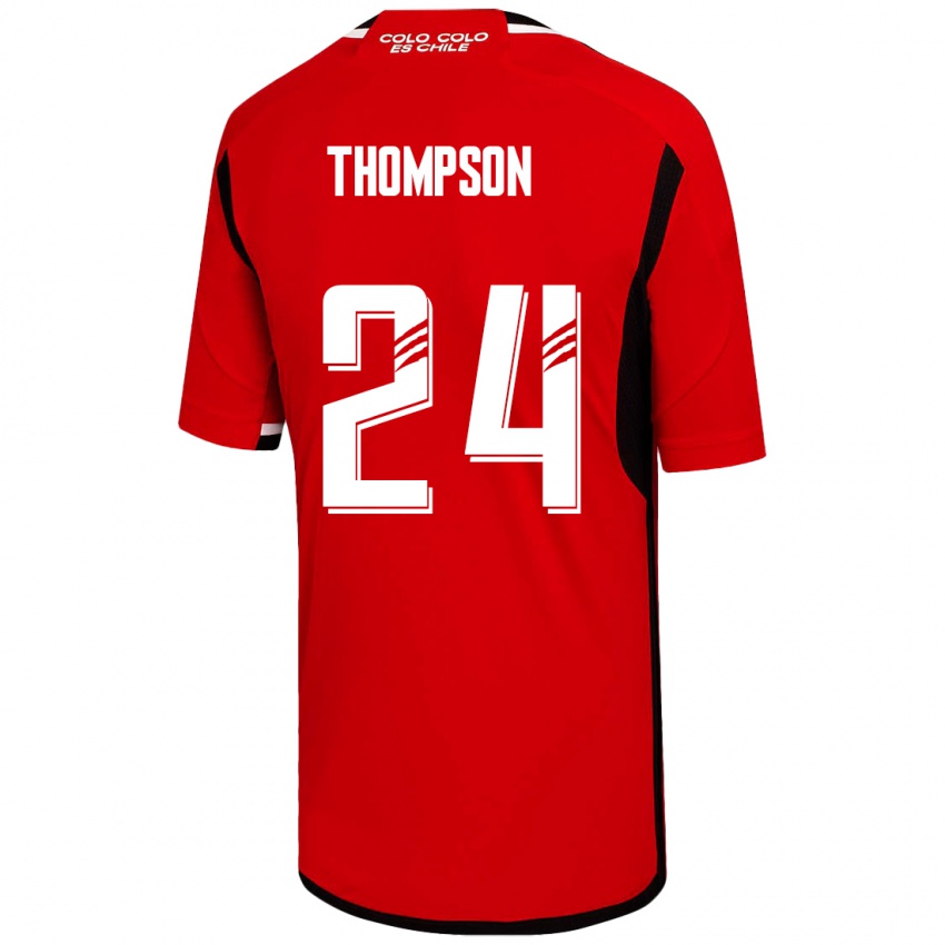 Kinderen Jordhy Thompson #24 Rood Uitshirt Uittenue 2023/24 T-Shirt