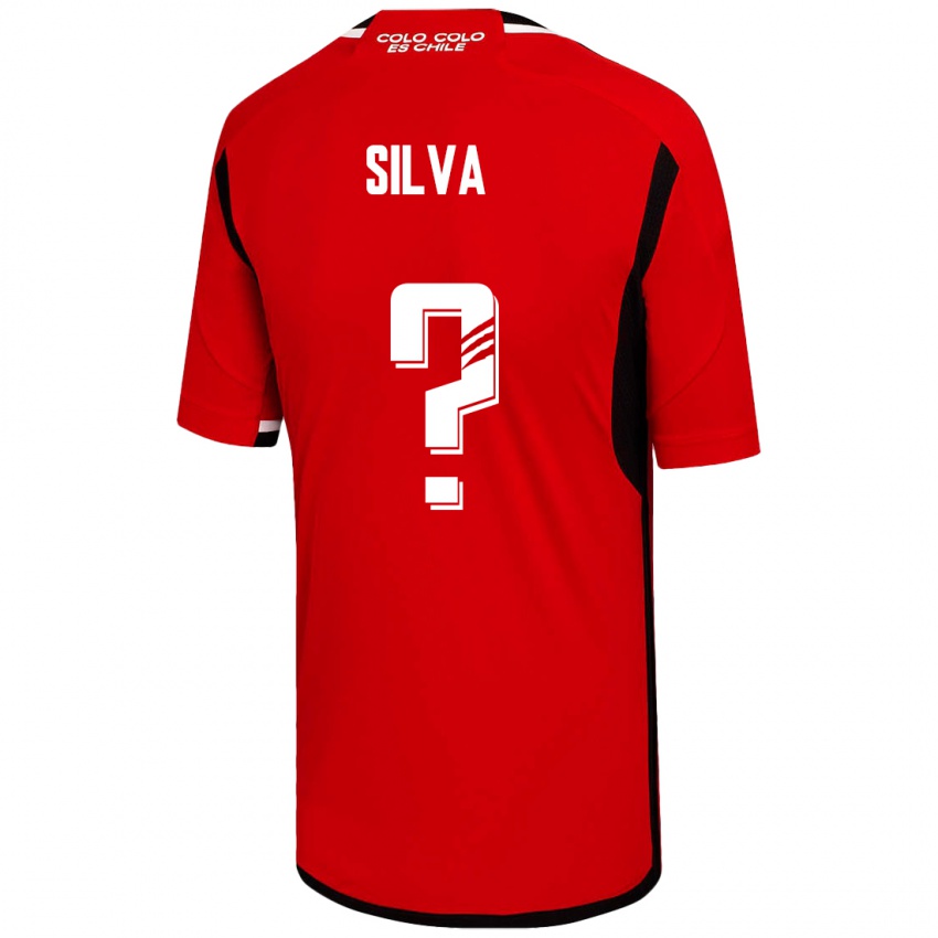 Kinderen Bastián Silva #0 Rood Uitshirt Uittenue 2023/24 T-Shirt