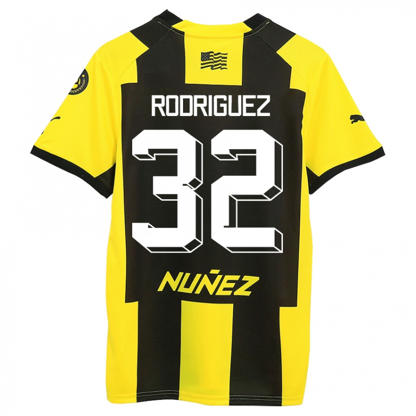 Heren Randall Rodríguez #32 Geel Zwart Thuisshirt Thuistenue 2023/24 T-Shirt