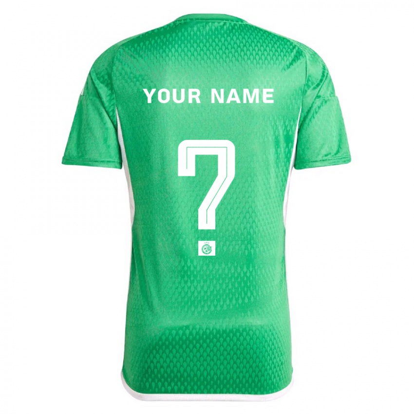 Heren Uw Naam #0 Wit Blauw Thuisshirt Thuistenue 2023/24 T-Shirt