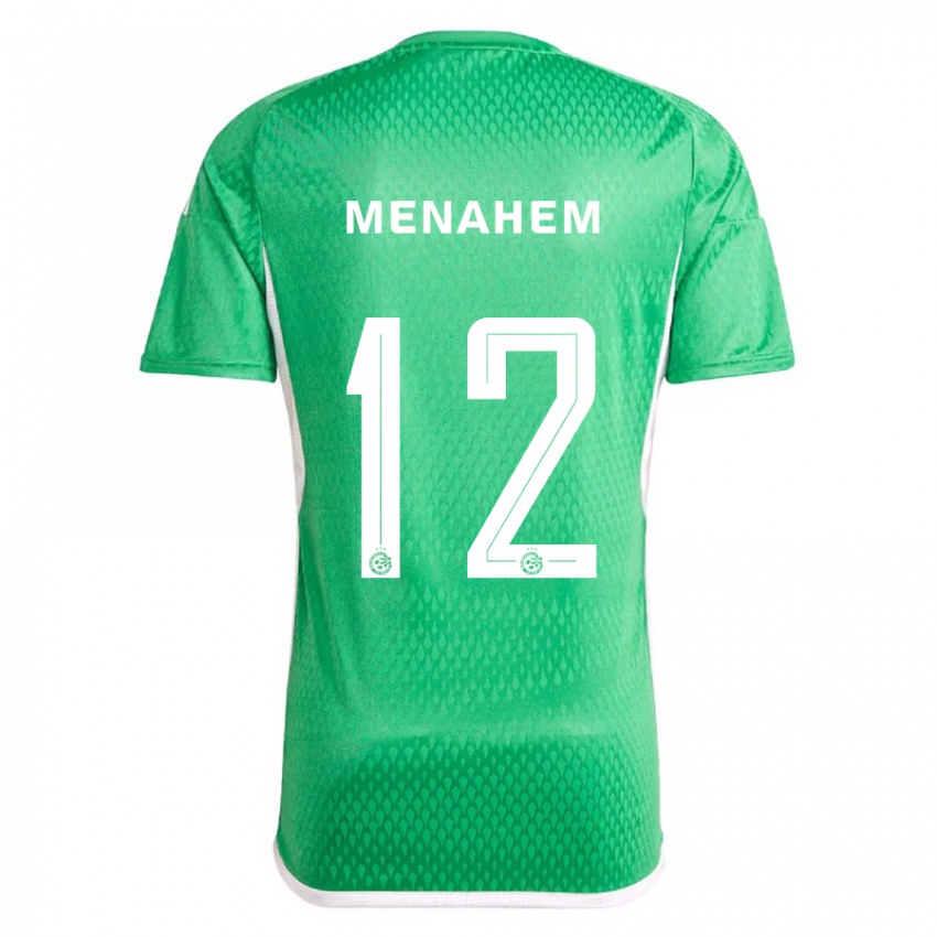 Heren Sun Menahem #12 Wit Blauw Thuisshirt Thuistenue 2023/24 T-Shirt