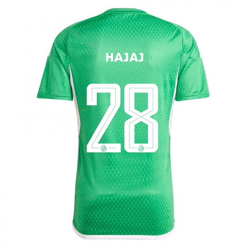 Heren Ilay Hajaj #28 Wit Blauw Thuisshirt Thuistenue 2023/24 T-Shirt