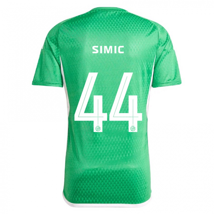 Heren Lorenco Simic #44 Wit Blauw Thuisshirt Thuistenue 2023/24 T-Shirt