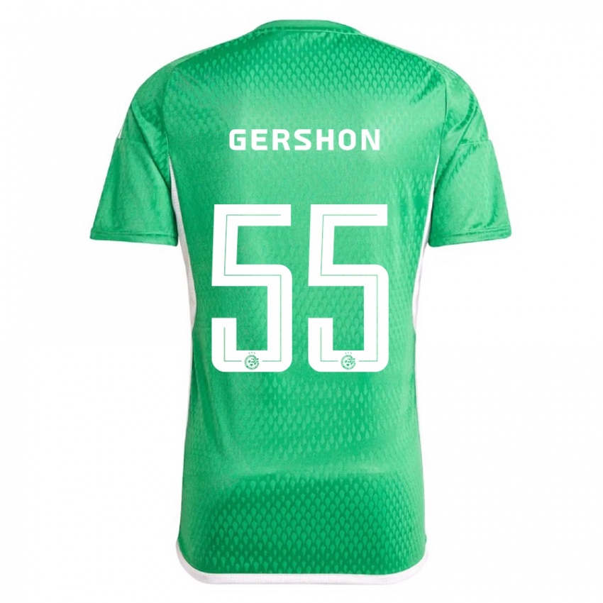 Heren Rami Gershon #55 Wit Blauw Thuisshirt Thuistenue 2023/24 T-Shirt